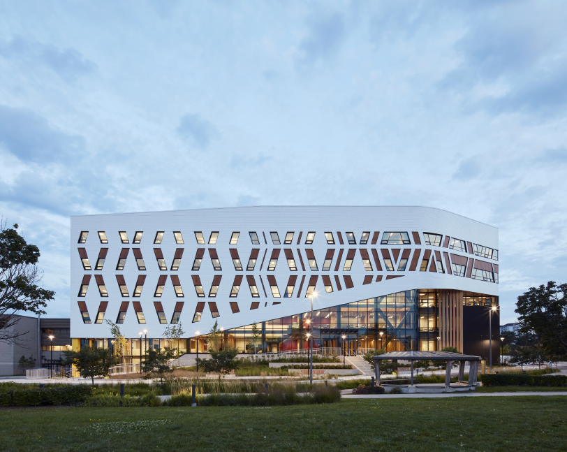 Centennial College A Building - North Facade Showcasing Wisdom Hall